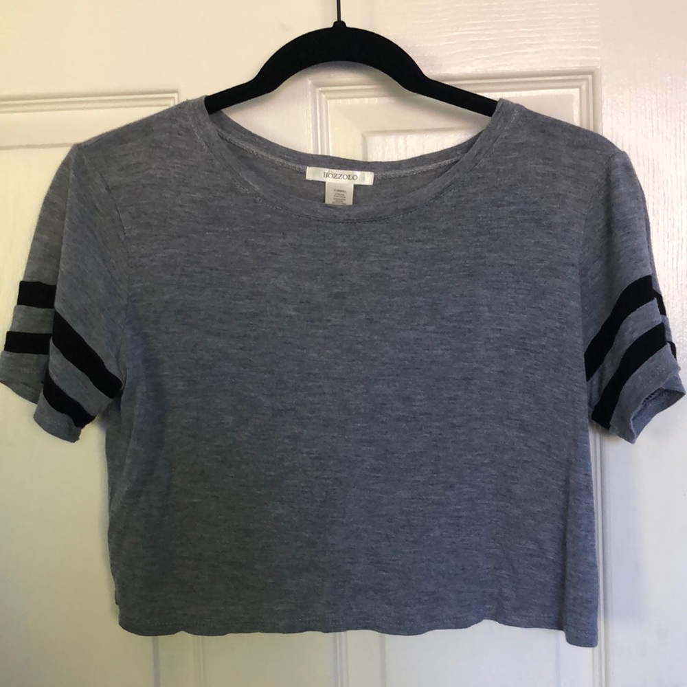 Grey Cropped T-shirt